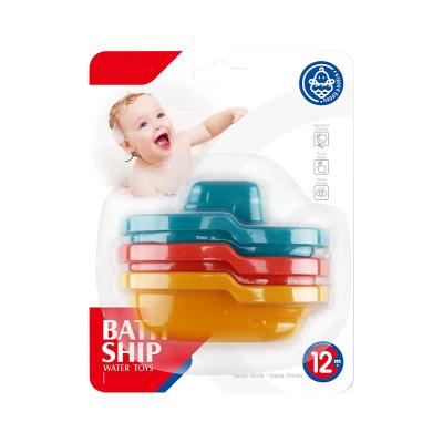 China Children Bathing Game 3 PCS Paddling Yacht Boat Baby Bath Toys Set 15.5*20cm for sale