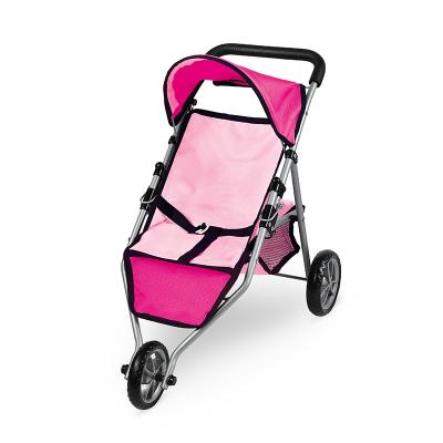 China Multifunctional with shadow children doll pink stroller doll foldable pram set PZT-0491A for sale