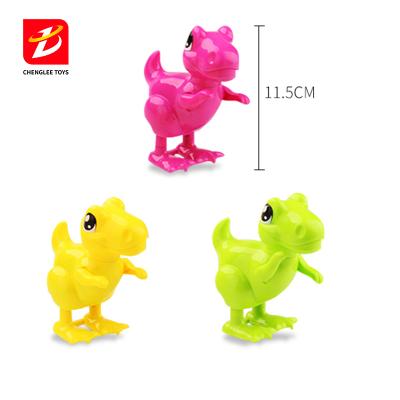 China Mini Jurassic Dinosaur Wind Up Jumping Funny Toys Educational Game For Children 8*8*11cm for sale