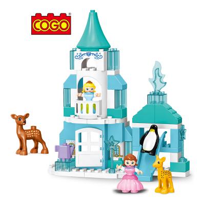 China Deluxe Building Toy COGO 70pcs Girls Castle ABS Kids Beginner Assemble Building Blocks Brick DIY Collecting Toy Set For Toddlers for sale