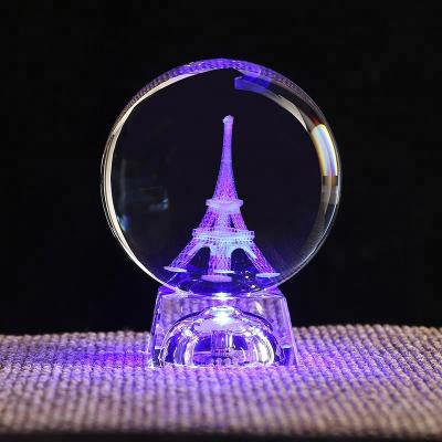 China Hot Sale China 80mm 3d Personalized K9 Engraved Crystal Balls Snow Globe Ball Spheres Gift With Led Base for sale