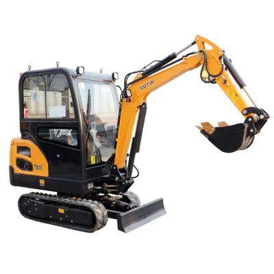 China TW22 2.2 ton mini small excavator for sale with 0.1 m3 bucket CE ERUO 5 EPA 2.2ton 2200kg 2.2t mini excavators for garden mini digger for Germany for sale