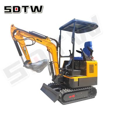 China Chinese farms TW10 price 1 ton small mini crawler excavator digger for sale for sale