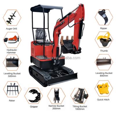 China Earthmoving machinery 1t 1.2t hotels 1 ton price 1.2 ton mini china hydraulic excavator digger for sale