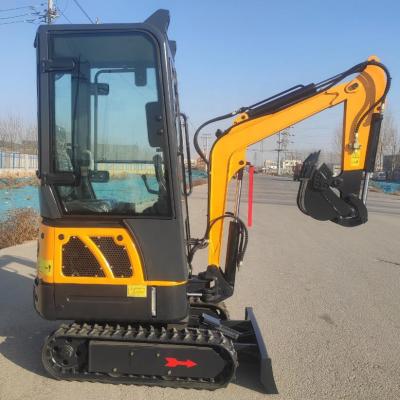 China Farms 1000kg 1200kg Mini Hydraulic Crawler Excavator With Cabin for sale