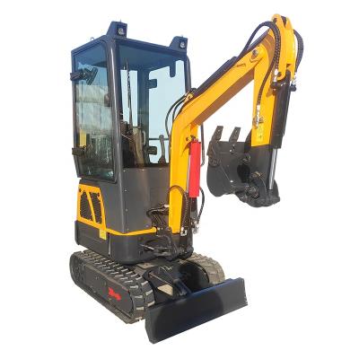 China Farms china excavator factory 1ton best mini crawler excavator with cabin for sale