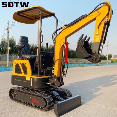 China Cultivate SDTW the 1000 kilograms high quality 1 TON Mini Escavator with accomplices for sale