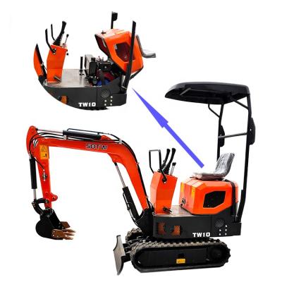 China Farms SDTW 1 Ton China Chinese Made Best Price EURO 5 EPA Digger 1t Mini Crawler Excavator for sale