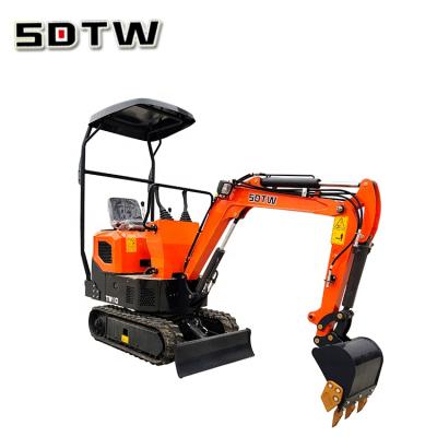 China Factory Crawler Mounted Excavator Mini Micro Digger Household Excavator 1 Ton Excavator for sale