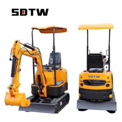 China SDTW Crawler Excavator SDTW 0.8 Ton Hydraulic Miniexcavadoras Crawler Excavator 08 Mini Size 0.8 Ton Hydraulic Miniexcavadoras 08 Mini Size With Hydraulic Oil Radiator 0.025m3 Bucket Capacity 9.4 Kn for sale