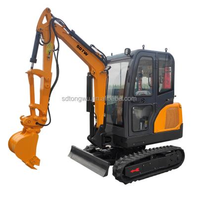 China Factory Available TW20 2ton Single Cabin Excavator With Cabin Crawler 2000kg Mini Excavator For Sale for sale