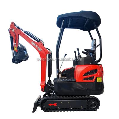 China Excavator With Cabin 1.5t 1.6t Swing Digger Hydraulic Extendable Mini Digger Track Boom Digger for sale