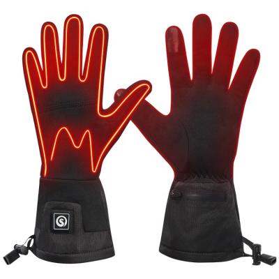 China Outdoor Sports Gloves Waterproof Adjustable Battery Rechargeable Heated Riding Gloves Custom Wholesale Slim Electric Heating Unisex for sale