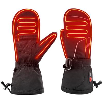 China Outdoor Heating Waterproof Breathable Snowboard Ski Heated Gloves USB Rechargeable Battery Waterproof Factory Best Quality for sale