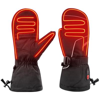 China Outdoor Heating Waterproof Breathable Snowboard Ski Heated Gloves Best Quality Rechargeable Battery Waterproof for sale