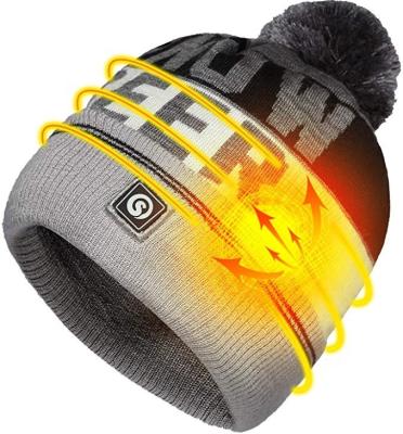 China COMMON Winter 7.4V 6W Savior Usb Man Woman Battery Warm Electric Ski Heated Hat for sale