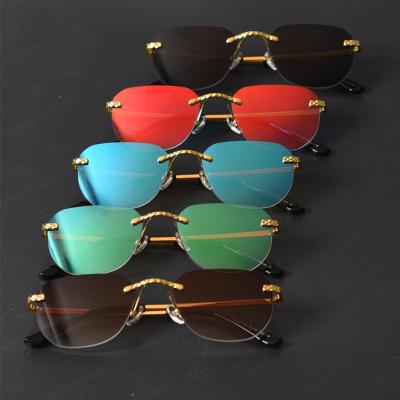 China Fashion Sunglasses 2021 Retro Metal Sun Glasses Eyeglasses Women Fashion Mirror Eyewear Sunglasses Men Small for sale