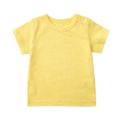 China Baby Anti-pilling Short Sleeves Baby T-Shirt Fashionable Cotton T-shirt for sale