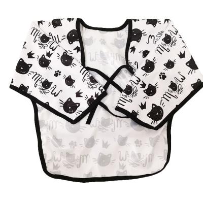 China Sustainable PUL Baby Waterproof Apron With Long Sleeves for sale