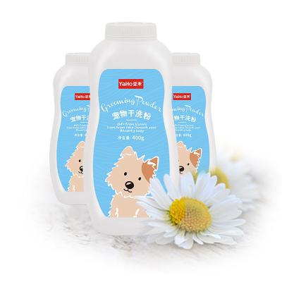 China Sustainable 3 Bottles / Set Pet Product Pet Dry Cleaning Powder Dog And Cat Product for sale