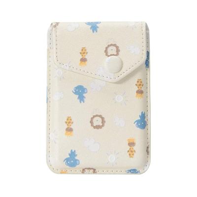 China Waterproof design phone card holder sublimation leather back card holder for mobile phone for sale