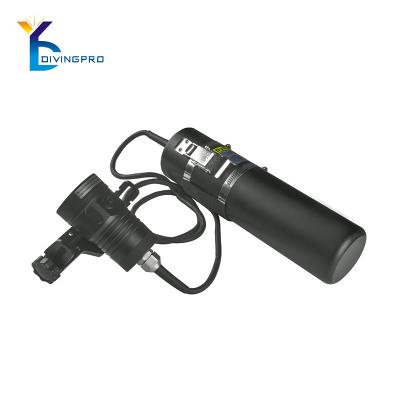 China Canister Underwater Wide Angle Flashlight Rechargeable Emergency Scuba Diving Lightweight Canister for sale