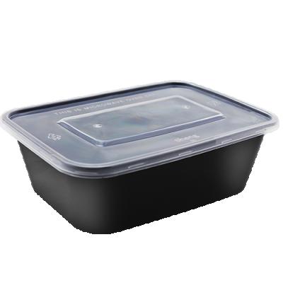 China Quality Recyclable Restaurant and Family Packing Lunch Box Plastic Food Container Square Food Bowl for sale