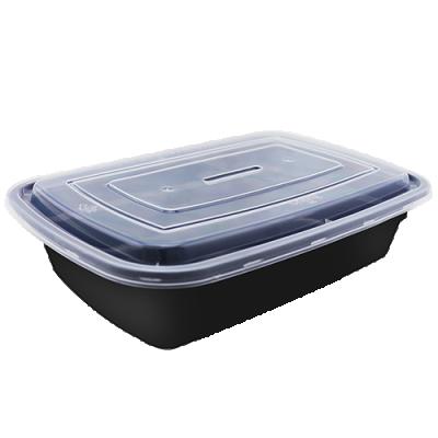 China Recyclable Biodegradable American Packaging Box Durable 1000 Square Plastic Bento Box Packaging Box With Sealed Lid for sale