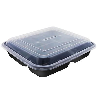 China Recyclable Family Restaurant Environmental Protection Packaging Box Tableware Box Biodegradable Three-grid Food Bowl for sale