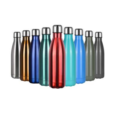 China Business Portable Double Wall 304 Stainless Steel 500ml Vacuum Insulated UV Insulated Drink Water Bottle With UV for sale