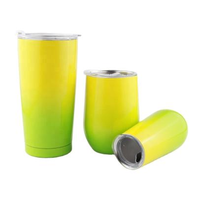 China Amazon Necessities Champagne Double Wall Stainless Steel Wine Tumbler Wall Disposable Daily Vacuum Insulated Cup for sale