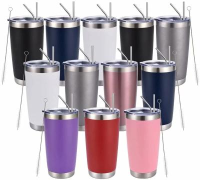 China Disposable Chinese Supply Accept Customization 20oz 30oz Stainless Steel With Lid Popular Beer Tumbler for sale