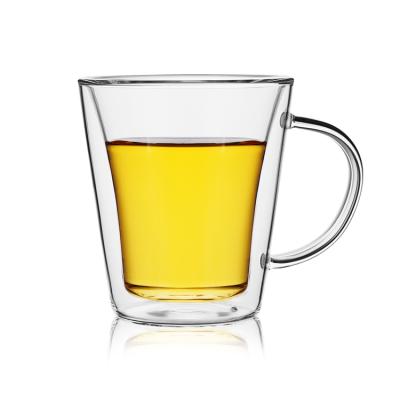 China Best Quality New Style Disposable Double Wall Glass Coffee Mug Wholesale for sale