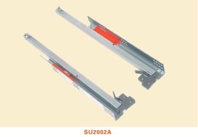 China SU2002  Two-fold Partial Extension Push-open Undermount Drawer Slide Series (With Locking clip) for sale