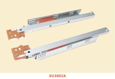 China SU3002  Three-fold Full Extension Push-open Undermount Drawer Slide Series (With Locking clip) for sale