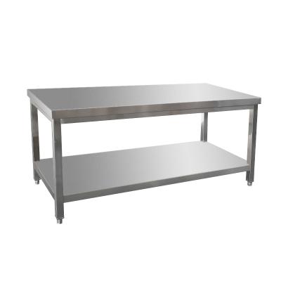 China Dining room kitchen hotel kitchen equipment stainless steel work table kitchen work bench table for sale