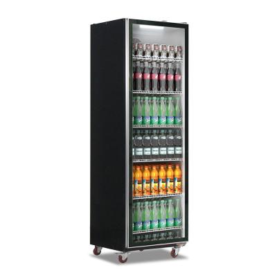 China Hot sale high quality vertical refrigerator with glass door refrigerator refrigerator commercial supermarket 420L for sale