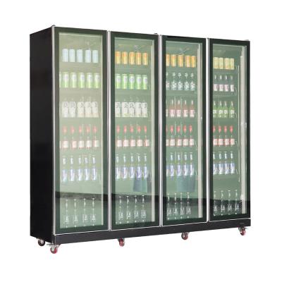 China Fashionable Upright Glass Door Refrigerator Display Soft Drink Retail Refrigerator 2020L for sale