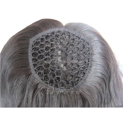 China Straight Breathable Fish Net Top Integration Closure With Clips In Stock for sale