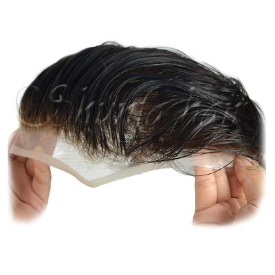 China French natural wave lace hair product hair system, men toupee hair system, 2018 new products men toupee for sale