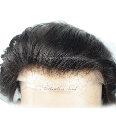 China Best Curly Straight Hair Piece Full Lace Hair Prosthesis For Man Wigs / Curly Hair For Men for sale