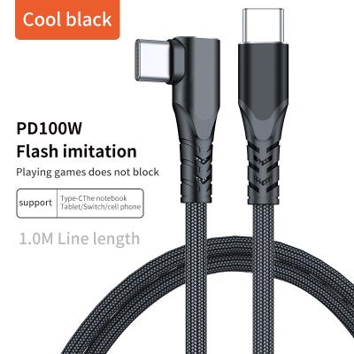 China Fast Charging Speed ​​20v5A USB Cables Fast Charging Type C to C Data Cable Charger 100W Wired Braided Cable For Mobile Phone Accessories for sale