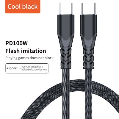 China Fast Charging Type C Cable 100W Fast Charging Palladium 100W Type-C Cable 1M 2M 3M Fast Charging Speed ​​USB Cable Type C For Samsung S8 S9 Plus For Huawei for sale