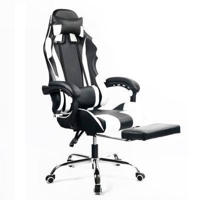 China Hot Selling PU (Height) Adjustable Gaming Chair RGB Leather Gaming Chair Racing Gaming Chair for sale