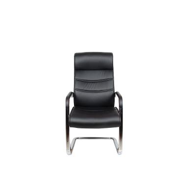 China Modern Arc Leg Office Chair Style Office Furniture Can Be Customized Black Leather PU Arc Leg Office Chair for sale