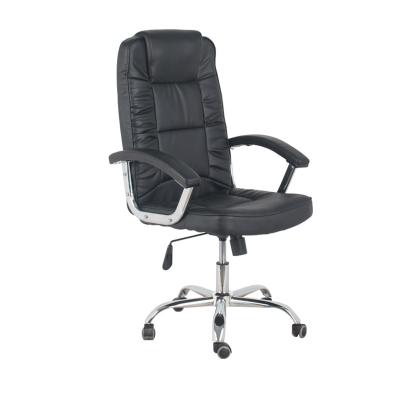 China Swivel (Height) Adjustable Office Chair Luxury Leather Executive Armchair for sale