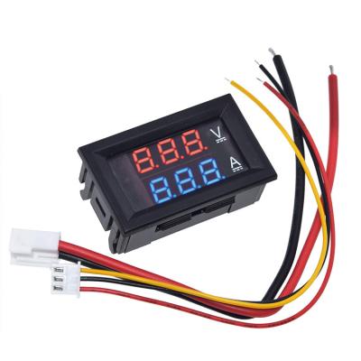 China High Quality Electronic Equipment DC 100V 10A Voltmeter Ammeter Blue + Red Dual Digital LED Ampere Volt Meter Gauge for sale