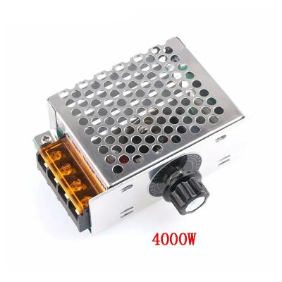 China Electronic Equipment AC 220V 4000W 5000W 10000W Thyristor Voltage Regulator Dimming LED Rheostat Controller Dimer 220V Motor Speed ​​Power Supply for sale