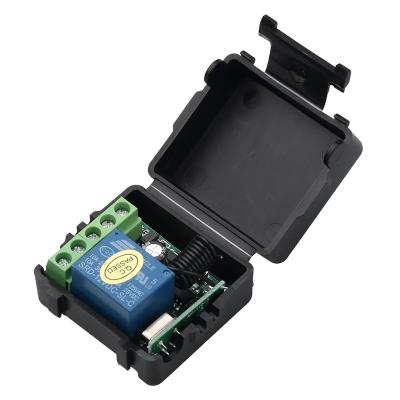 China Electronic Equipment RF Transmitter 433 MHz Switch DC 12V 1CH Relay Wireless Remote Control Receiver Module for sale