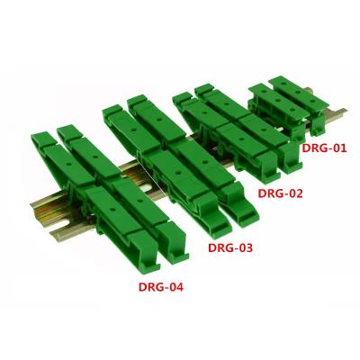 China Electronic Hardware 35mm Din Rail Type PCB Bracket Board Bracket Base PCB Board Bracket Board Holder Clips DRG-01 for sale